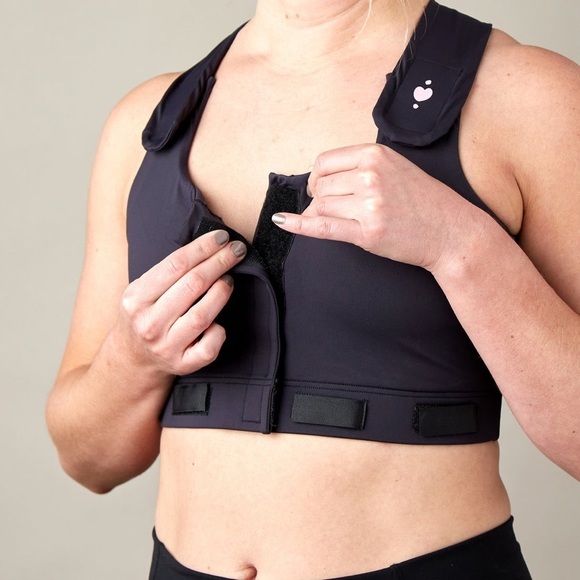 NWT HEART & CORE Larissa Post-Surgical Bra size Super Queen (4X - 56-60”) Black - Picture 4 of 11